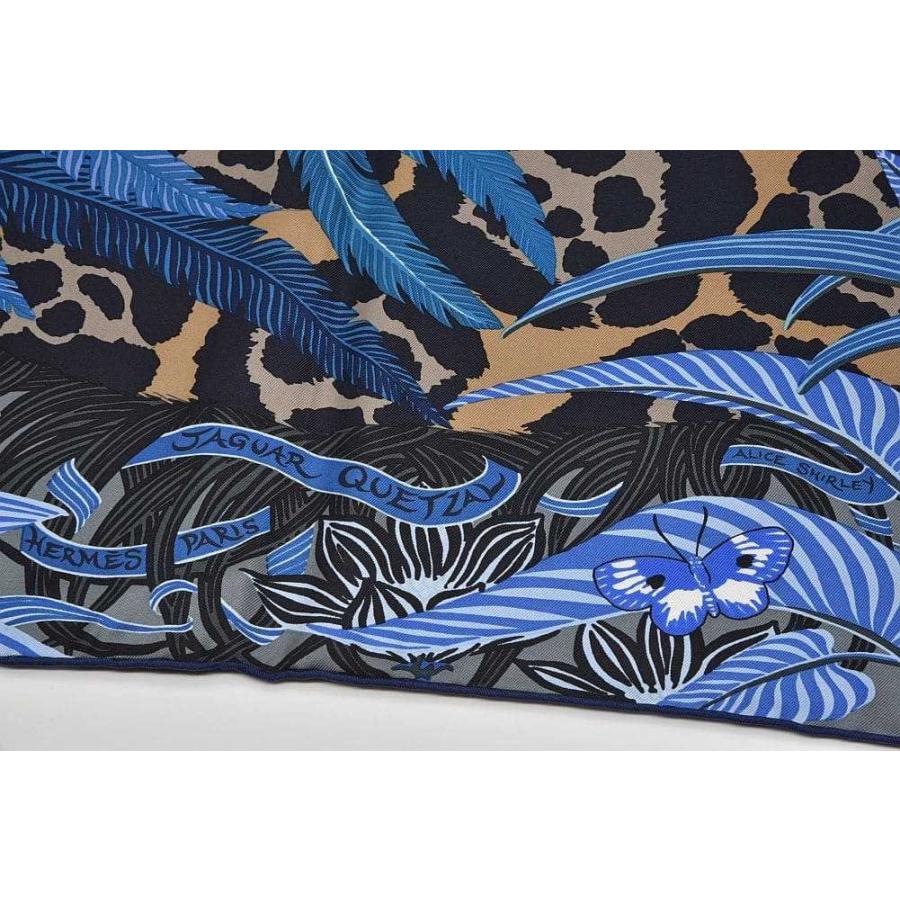 HERMES（エルメス） カレ90 ジャガーケツァール スカーフ シルク