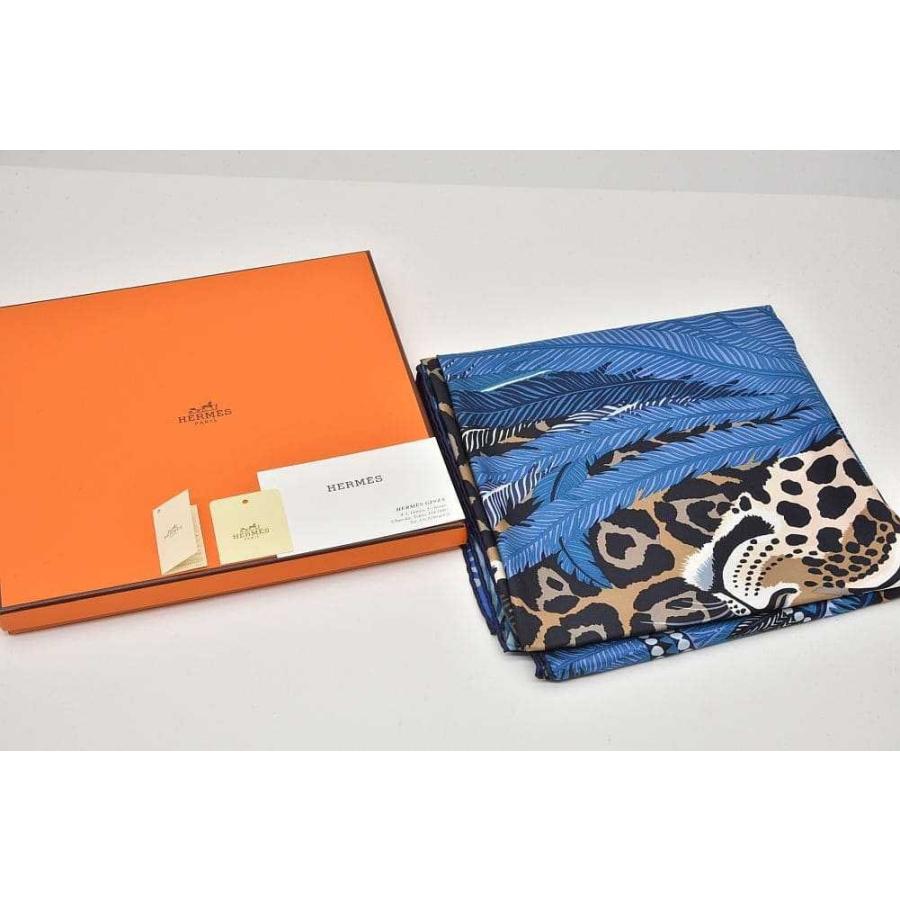 HERMES（エルメス） カレ90 ジャガーケツァール スカーフ シルク