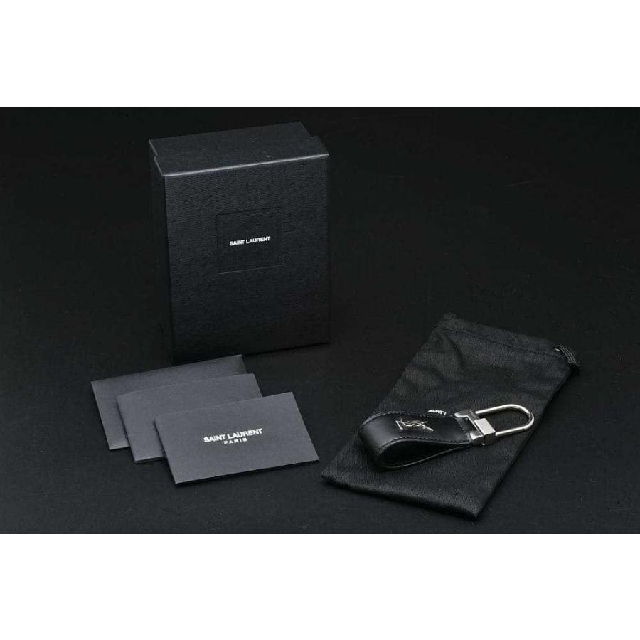SAINT LAURENT サンローラン カサンドラ キーリング メタル レザー