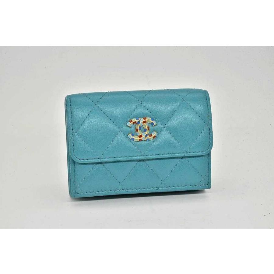 CHANEL（シャネル） スモール フラップ ウォレット ラムスキン 三