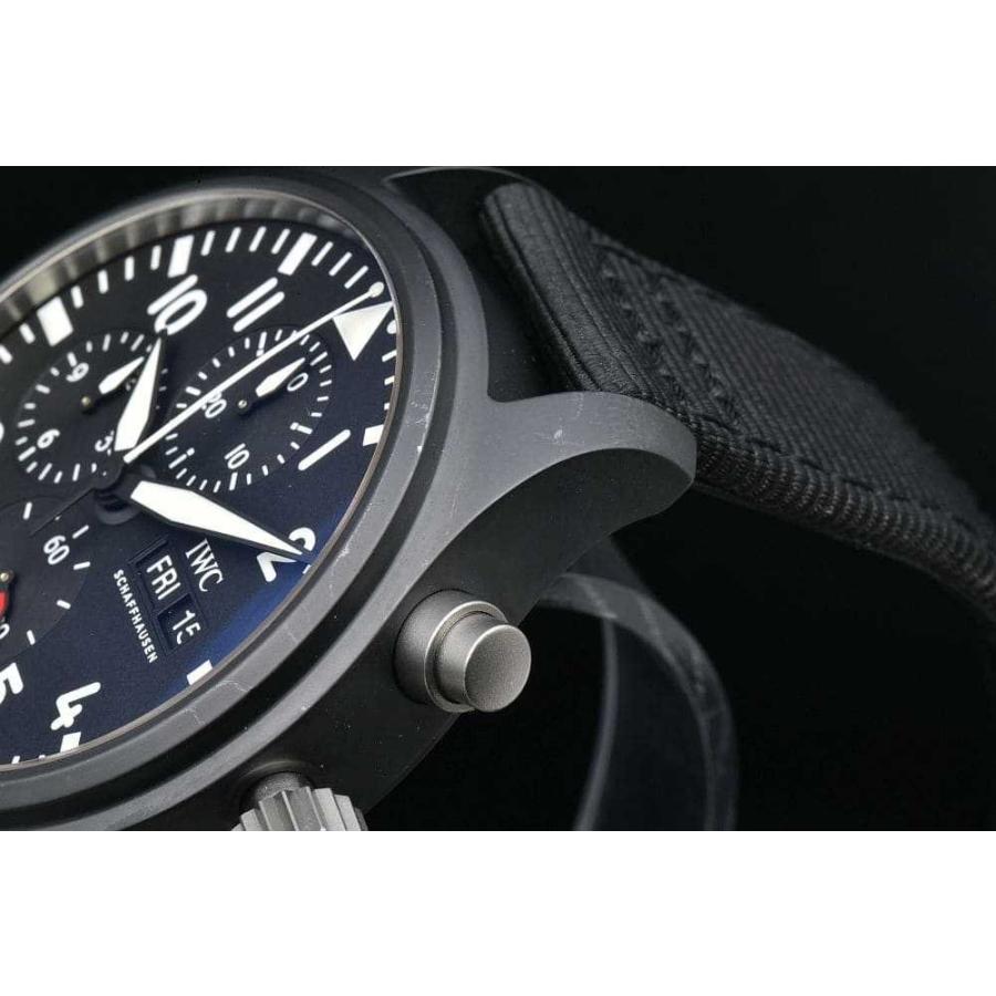 IWC シャフハウゼン IW389101 パイロットウォッチ クロノグラフ トップガン メンズ セラミック オートマ 69380 黒文字盤 | パイロット・ウォッチ | 08