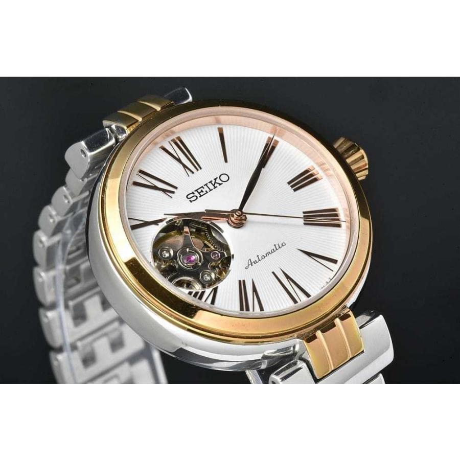 B*n様 SEIKO 4R38 自動巻き オープンハート腕時計 SEIKO（セイコー） 4R38-01J0 オープンハート レディース SS/PGP