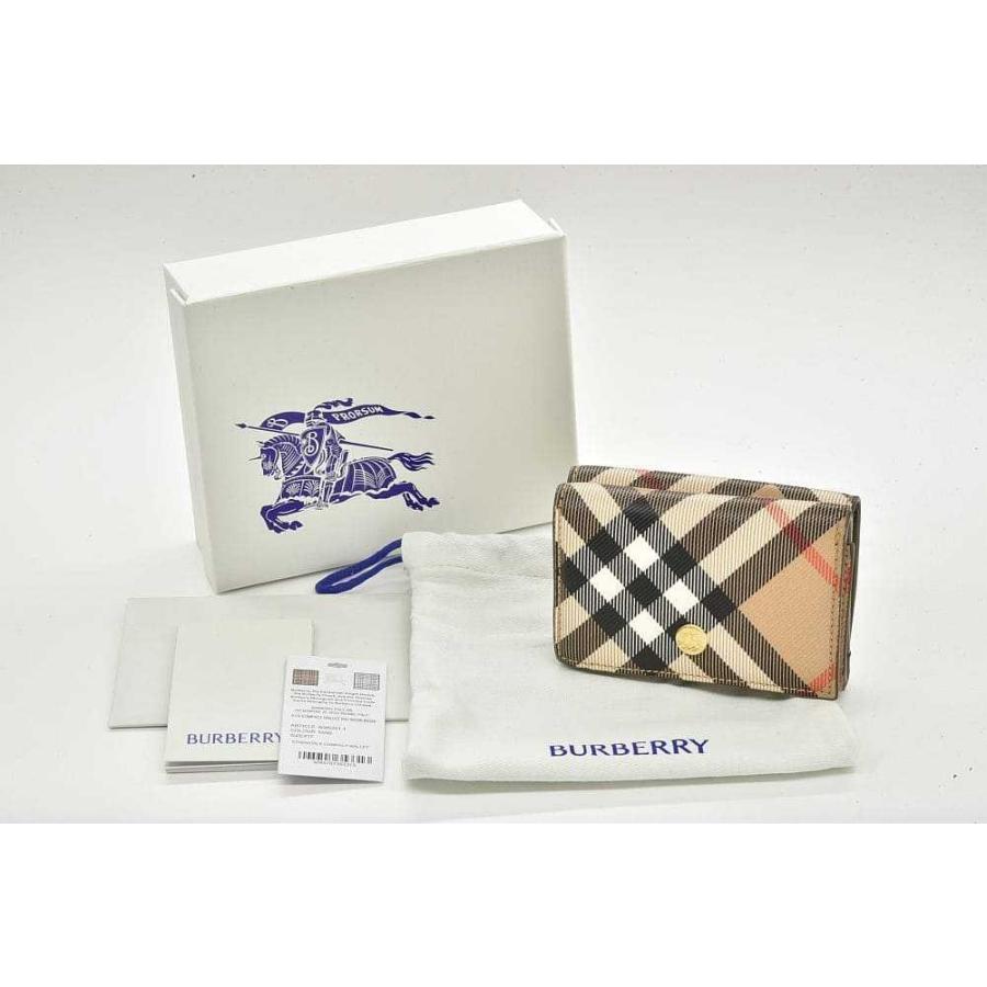 BURBERRY（バーバリー） チェック コンパクトウォレット 三つ折り財布