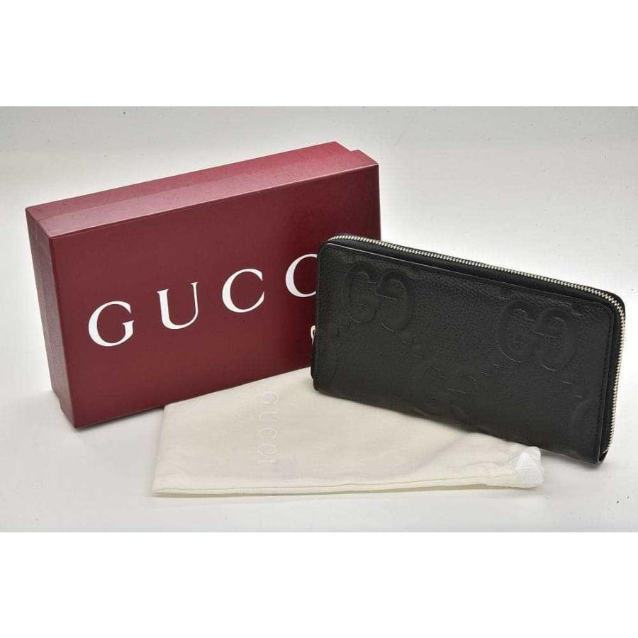 GUCCI グッチ ジャンボGG ジップウォレット ラウンドファスナー長財布