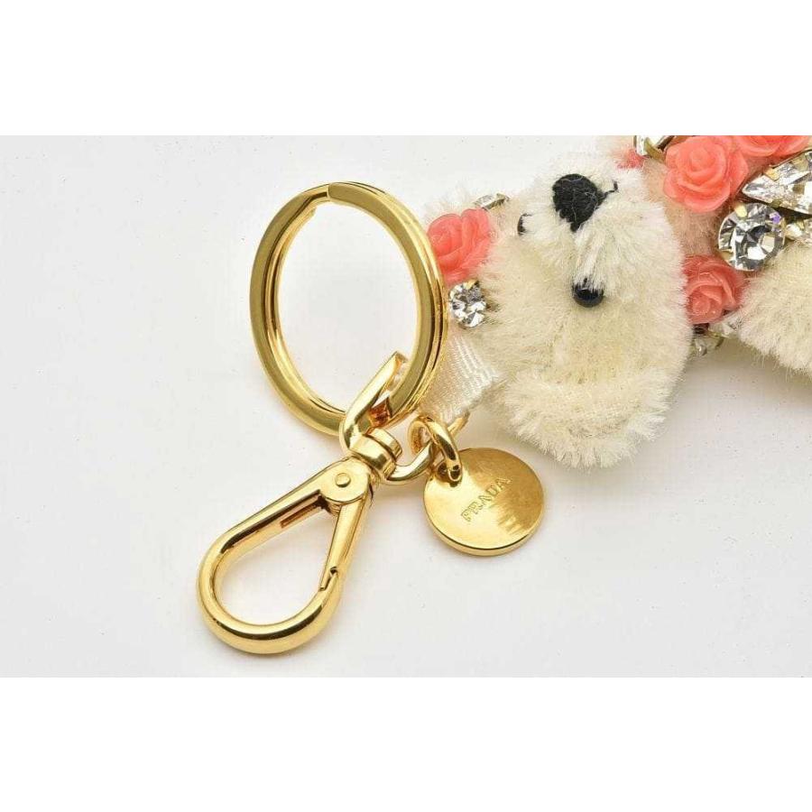 PRADA（プラダ） メタルリング付き Teddy テディ ベア バッグチャーム