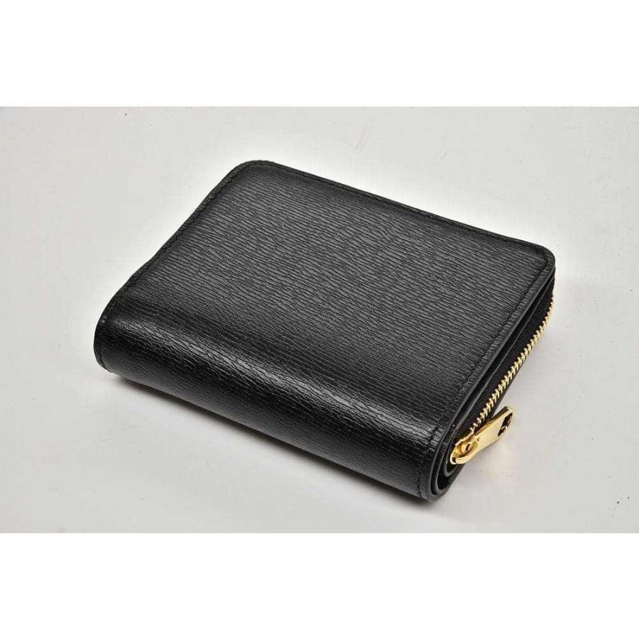 GUCCI（グッチ） スクリプト ミニ ウォレット 二つ折り財布 ブラック 