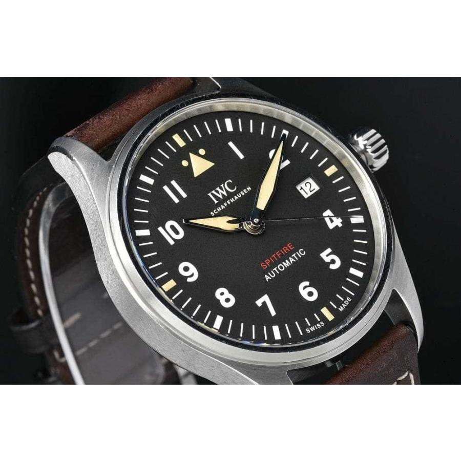 IWC シャフハウゼン IW326803 パイロットウォッチ  スピットファイア メンズ SS/革 オートマ 32110 黒文字盤【正規品】 | パイロット・ウォッチ | 01