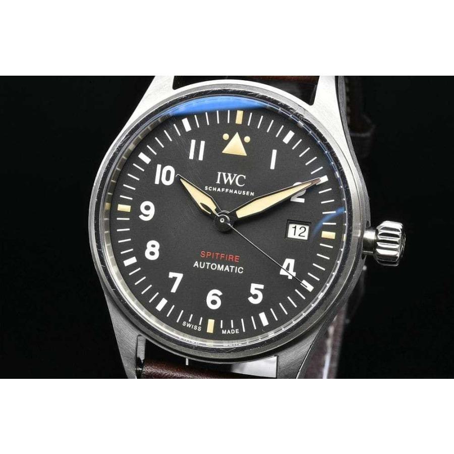 IWC シャフハウゼン IW326803 パイロットウォッチ  スピットファイア メンズ SS/革 オートマ 32110 黒文字盤【正規品】 | パイロット・ウォッチ | 07