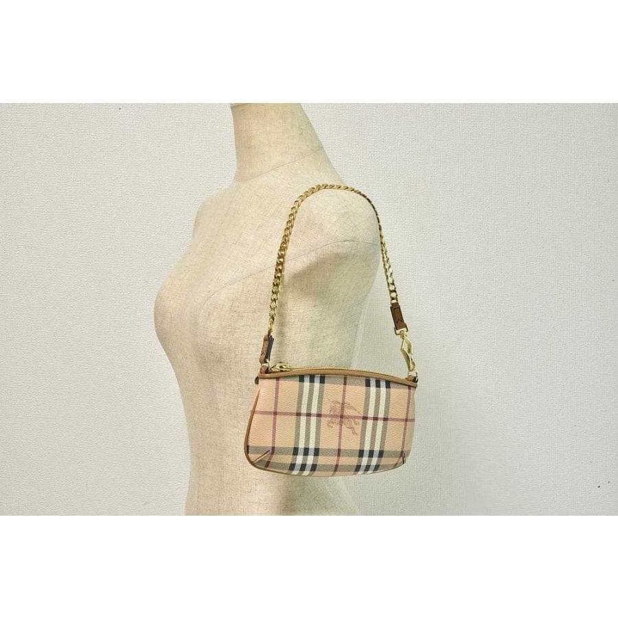 BURBERRY（バーバリー） チェック アクセサリーポーチ ハンドバッグ