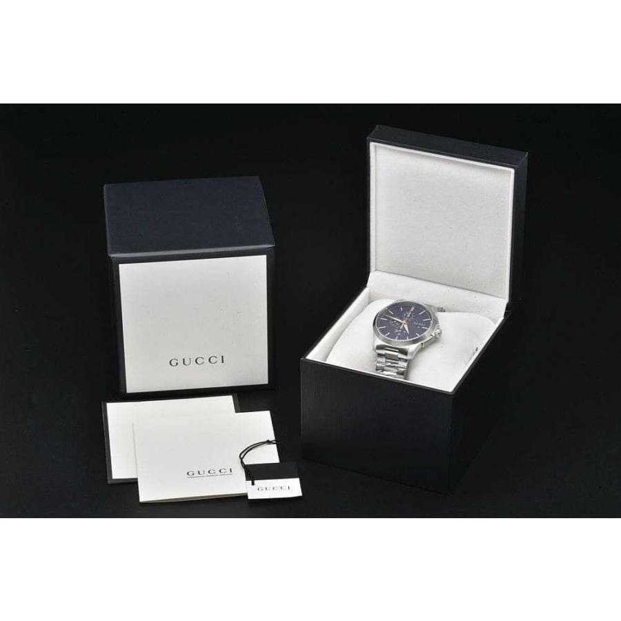 【GUCCI】Gタイムレスクロノ 126.2 YA126258☆Ａ品☆質屋 ユニオン本通店 グッチ GUCCI（グッチ） 時計 Gタイムレス メンズ 黒 デイト ブラック 126.2
