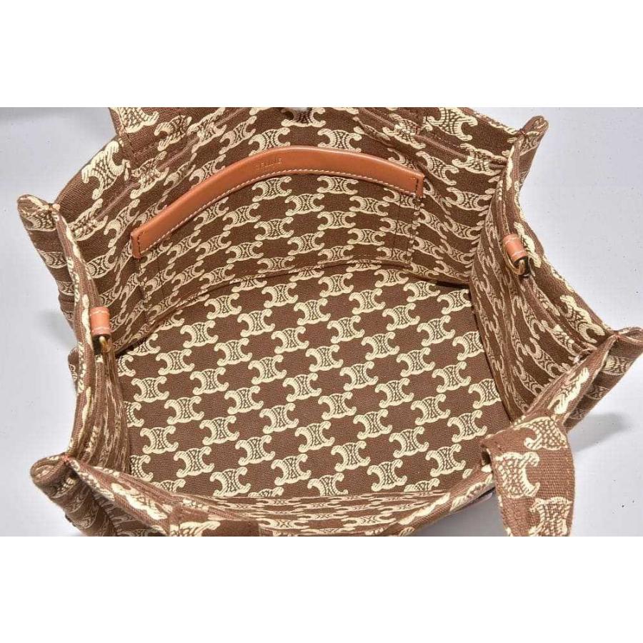 セリーヌ スモール カバ タイス トートバッグ ハンドバッグ トリオンフ キャンバス ブラウン 199162 | TRIOMPHE | 04