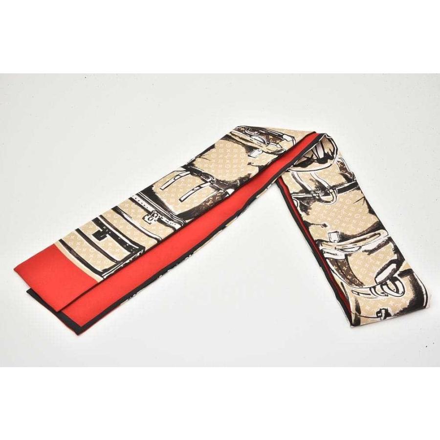 値下げ★未使用★ルイヴィトン　バンドー トランク　　スカーフ　バンダナ　シルク LOUIS VUITTON（ルイ・ヴィトン） ヴィトン バンドー トランク