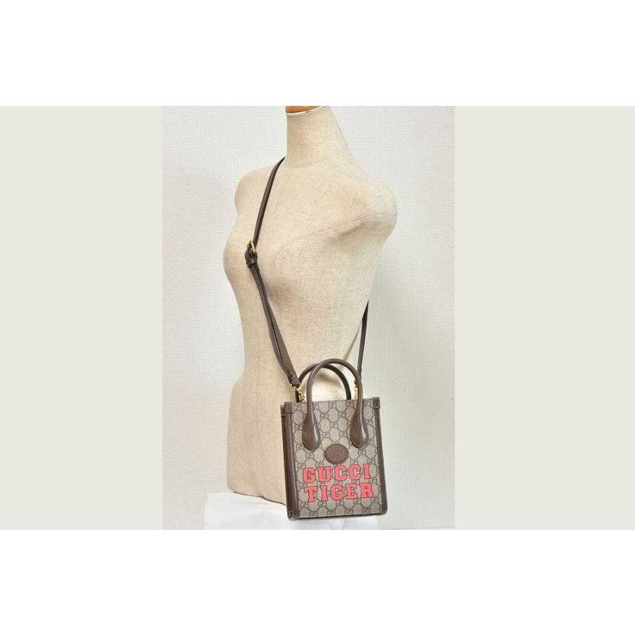 GUCCI グッチGGスプリーム　ボディーバッグ GUCCI（グッチ） タイガー GGスプリーム ハンドバッグ 2WAY ショルダー