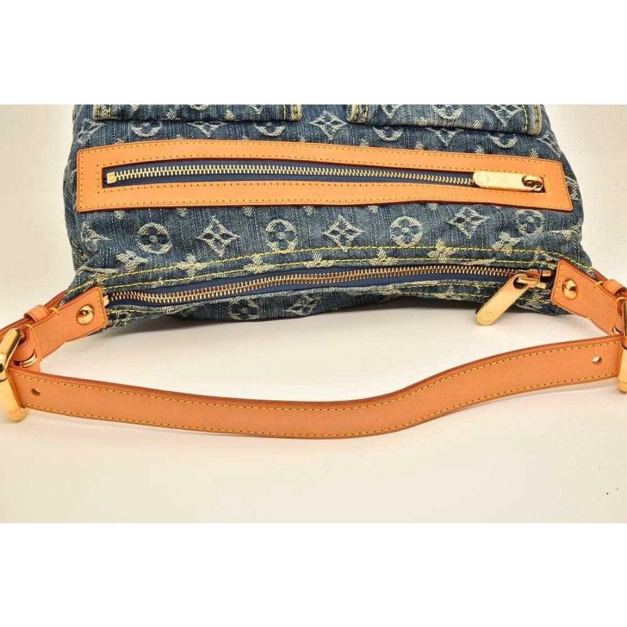 ヴィトン モノグラム デニム バギーPM ショルダーバッグ ロングショルダー ブルー M95049_3