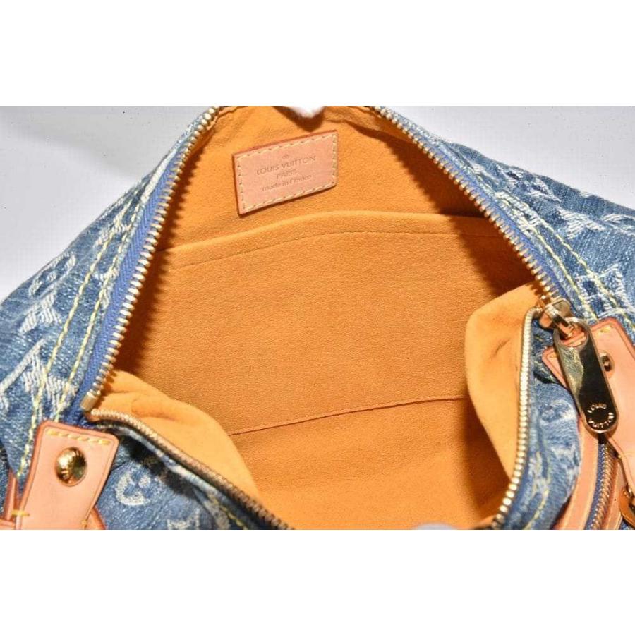 ヴィトン モノグラム デニム バギーPM ショルダーバッグ ロングショルダー ブルー M95049_7