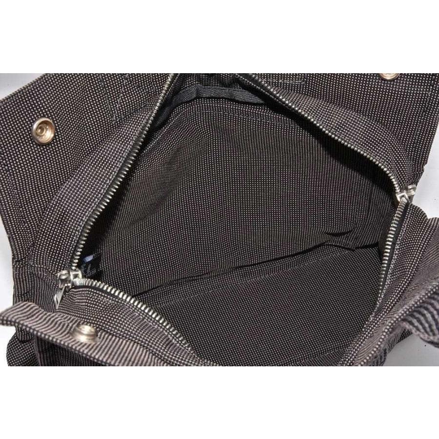 エールライン エルメス トート PM ハンドバッグ キャンバス グレー