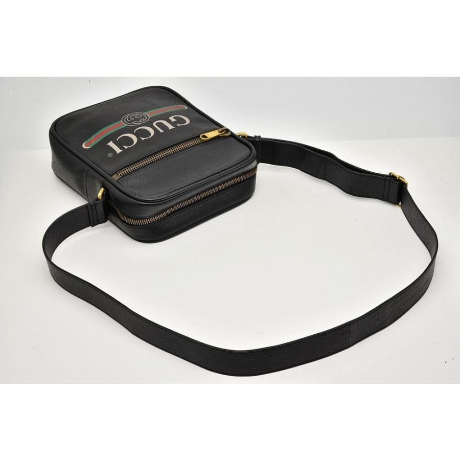 GUCCI（グッチ） GUCCIロゴプリント ショルダーバッグ ウェブ