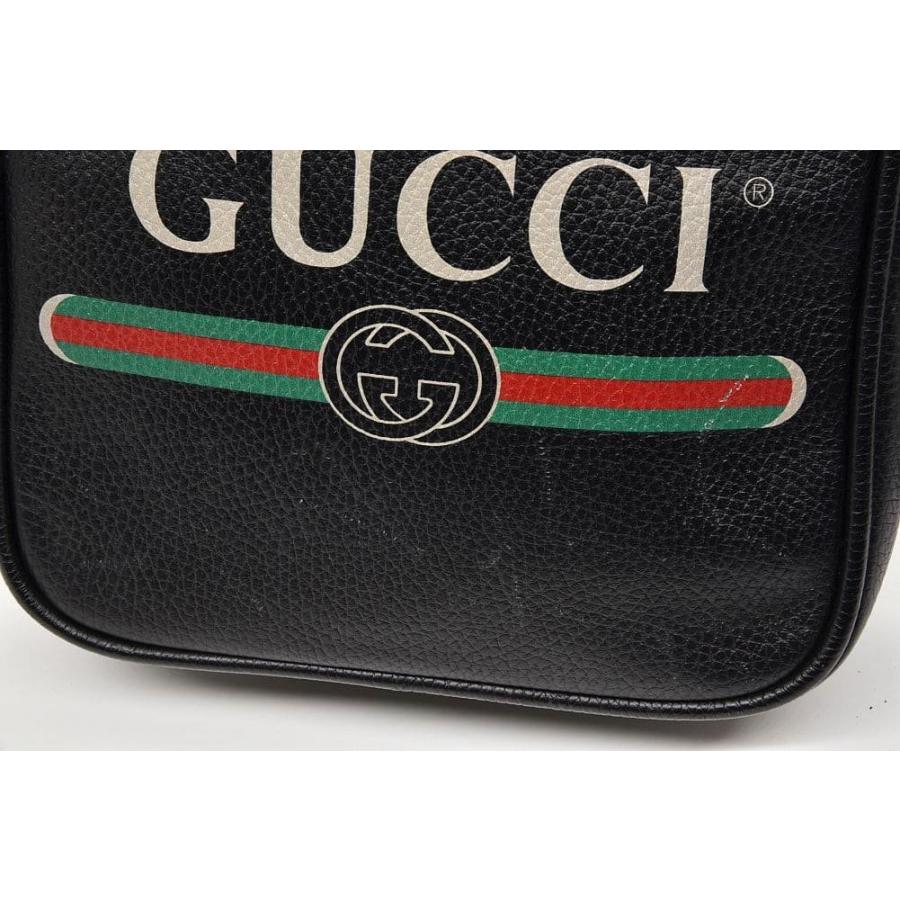 GUCCI（グッチ） GUCCIロゴプリント ショルダーバッグ ウェブ