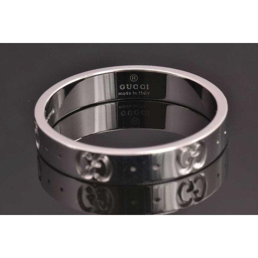 GUCCI（グッチ） アイコン スリムリング インターロッキングG K18WG 