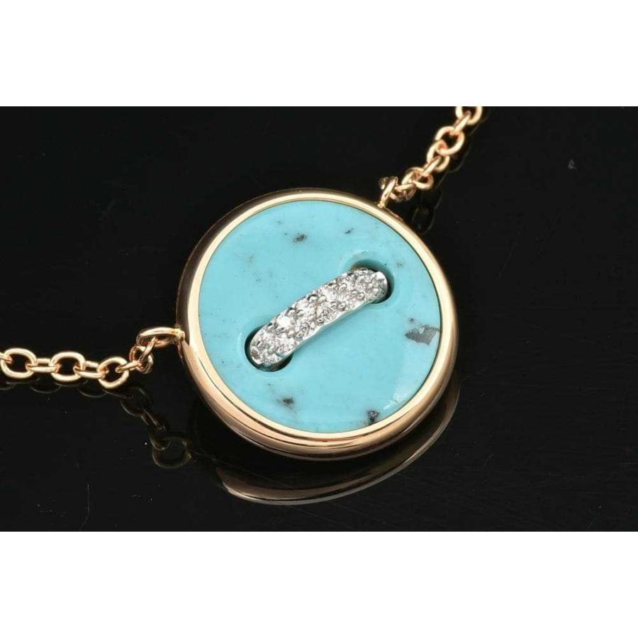 ポメラート ポムポムドット リバーシブル ペンダントネックレス K18RG