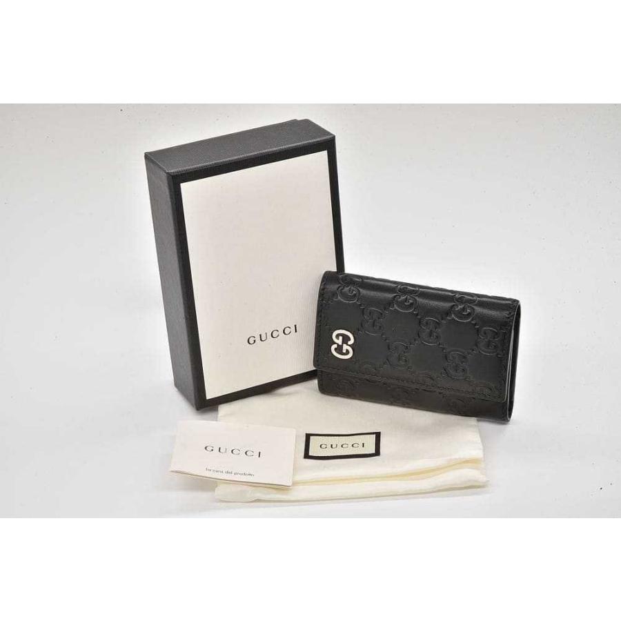 GUCCI グッチ グッチシマ 6本キーケース シグネチャーレザー