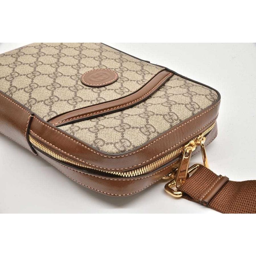 GUCCI（グッチ） GGスプリーム スリングバッグ インターロッキングG