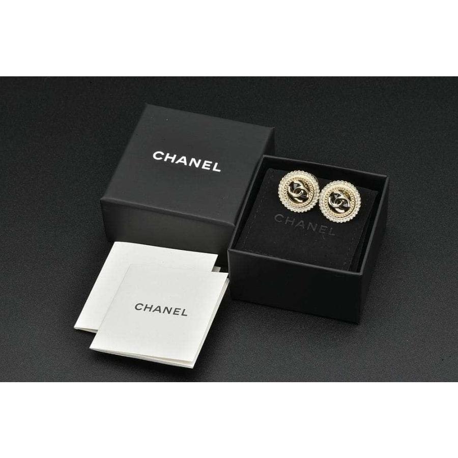CHANEL（シャネル） ココマーク ラウンドピアス ラインストーン