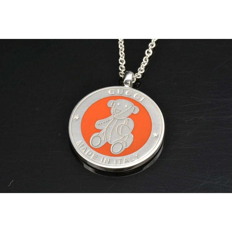GUCCI（グッチ） テディベア ペンダント ネックレス プレート Ag925