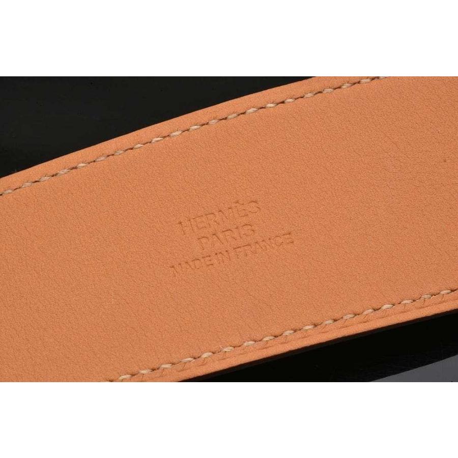 エルメス ケリー ドッグ ブレスレット レザー シルバー金具 パープル系 P刻印_2