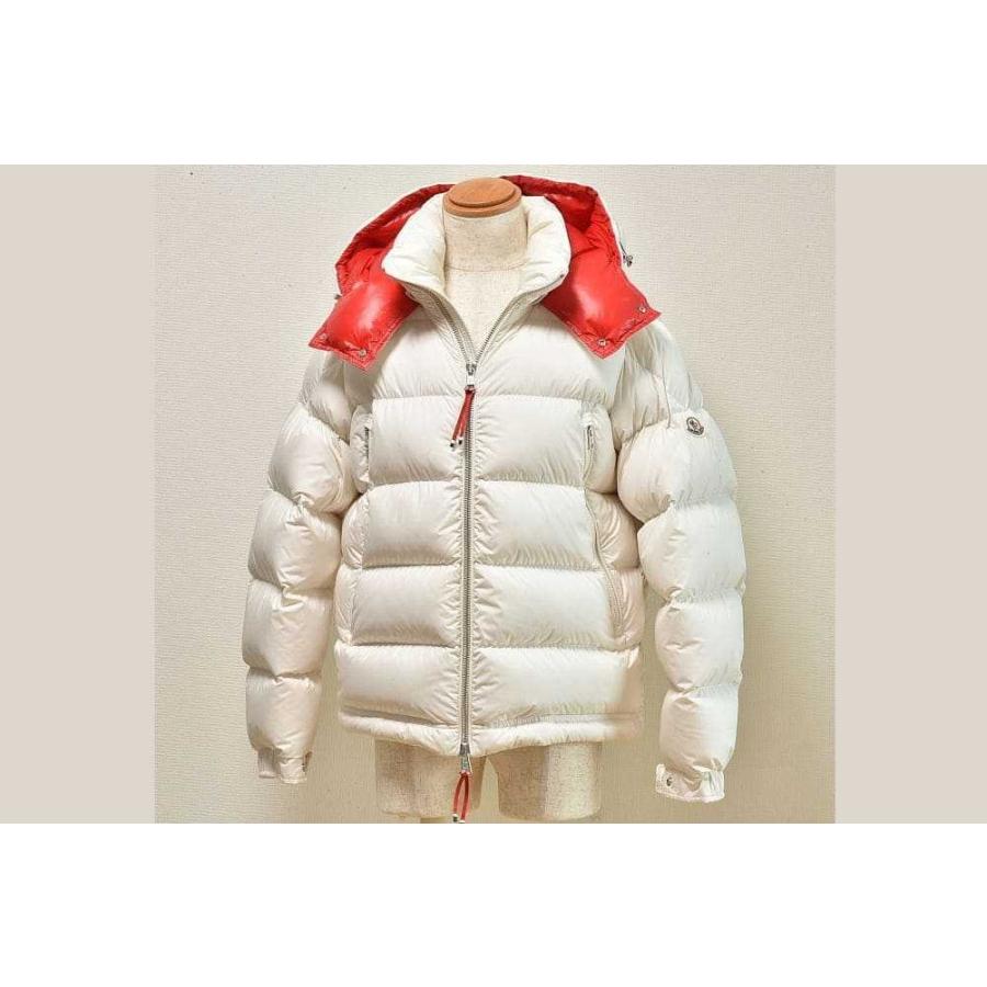 MONCLER（モンクレール） POIRIER ダウンジャケット ホワイトxレッド