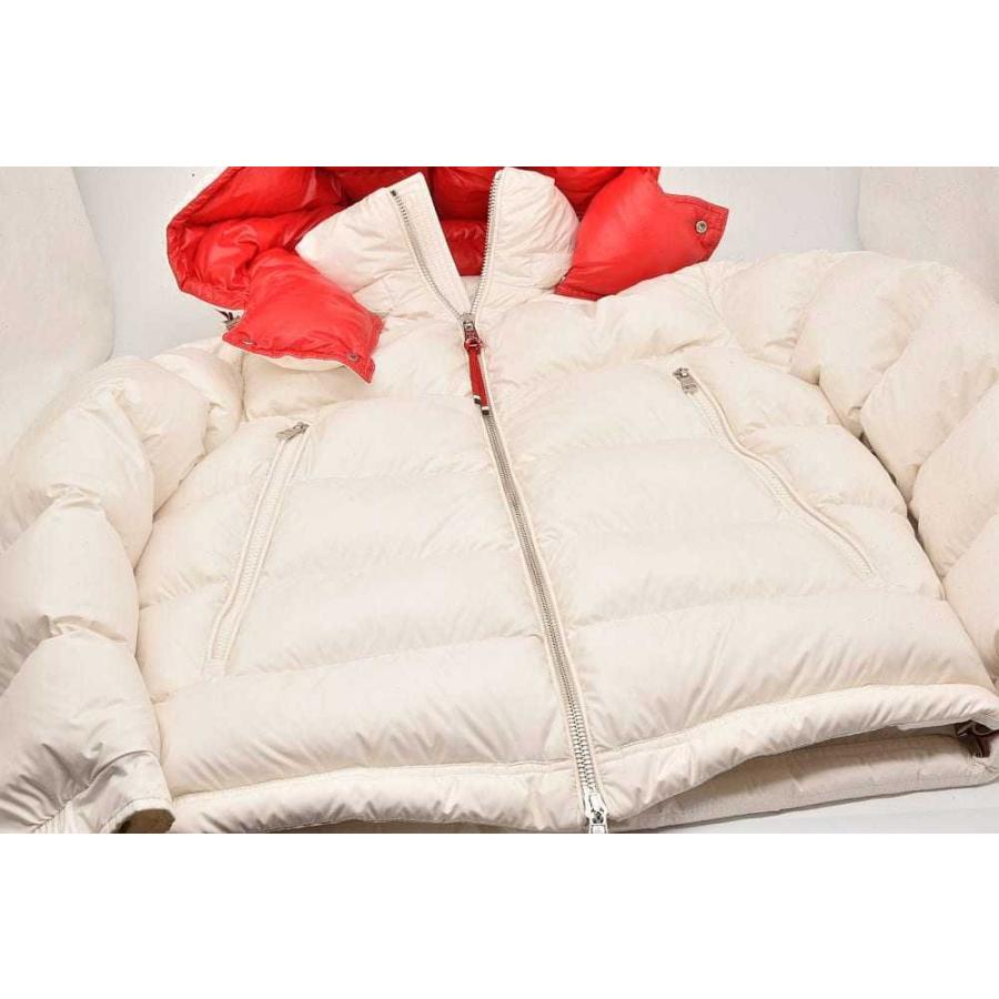 MONCLER（モンクレール） POIRIER ダウンジャケット ホワイトxレッド