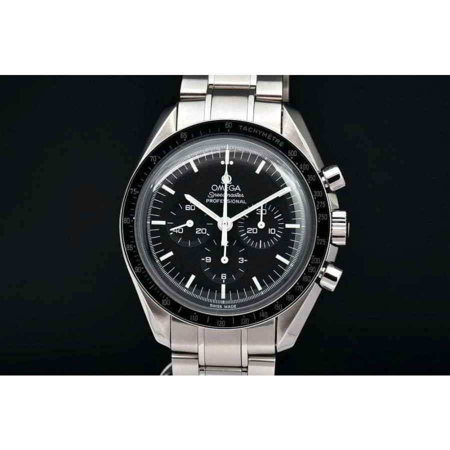 本物 OMEGA オメガ スピードマスター オートマチック クロノグラフ メンズ腕時計 SS×ブラック文字盤 ジャンク品 不動 OMEGA SPEEDMASTER DARK SIDE OF THE MOON CO-AXIAL CHRONOGRAPH 44.25