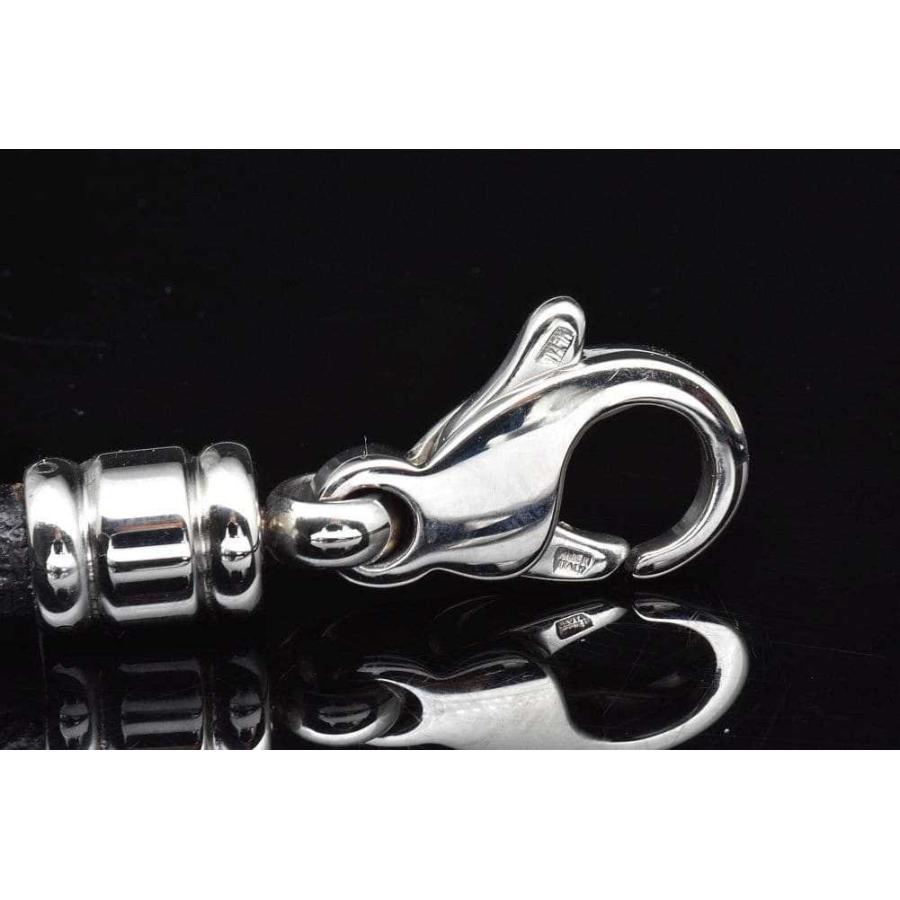 BVLGARI（ブルガリ） レザー コード チョーカー ネックレス ステンレス