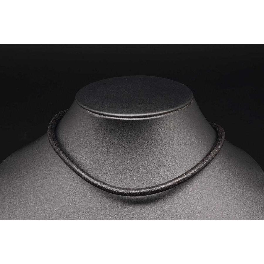 BVLGARI（ブルガリ） レザー コード チョーカー ネックレス ステンレス