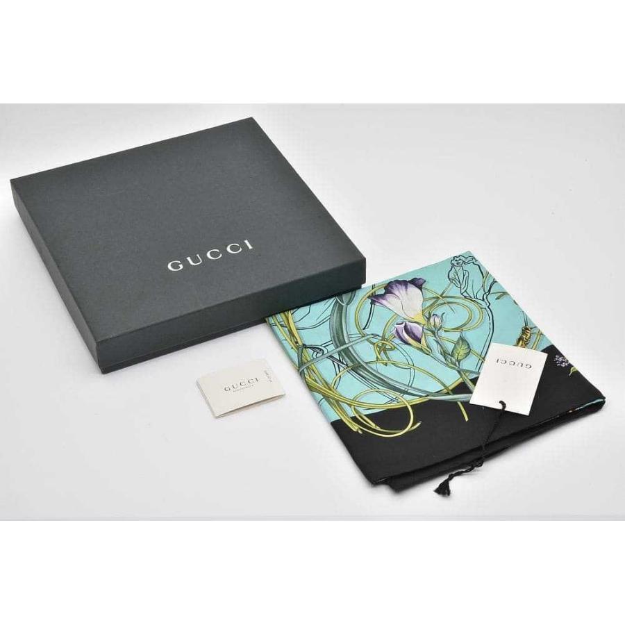 GUCCI（グッチ） フローラルプリント スカーフ カレ バンダナ 花柄