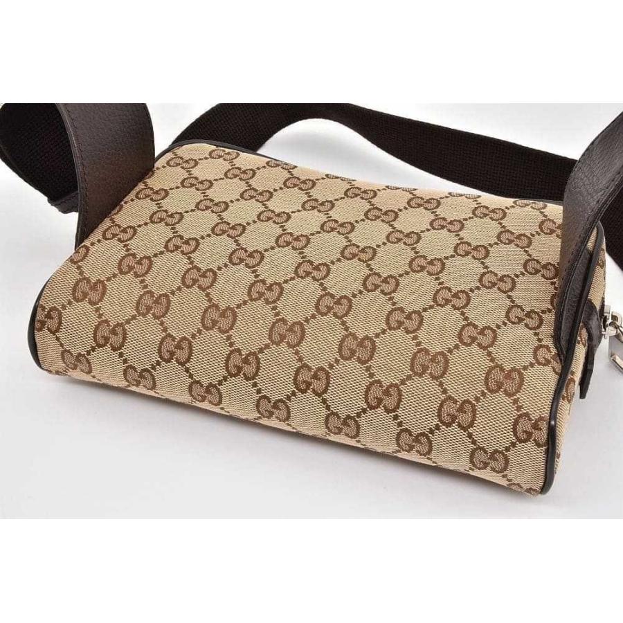GUCCI GGキャンバス ボディバッグ ベージュ GGキャンバス グッチ ベルトバッグ ボディバッグ ウエストバッグ