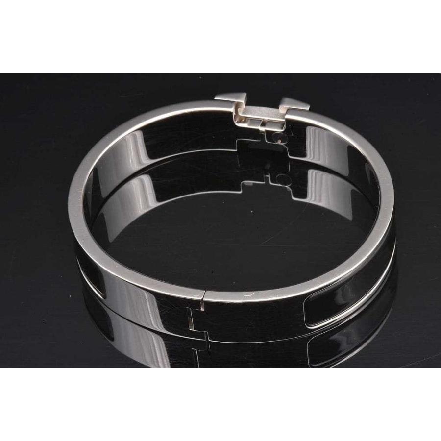 エルメス クリックH クリックアッシュ エナメル ブレスレット PM バングル ブラック_1