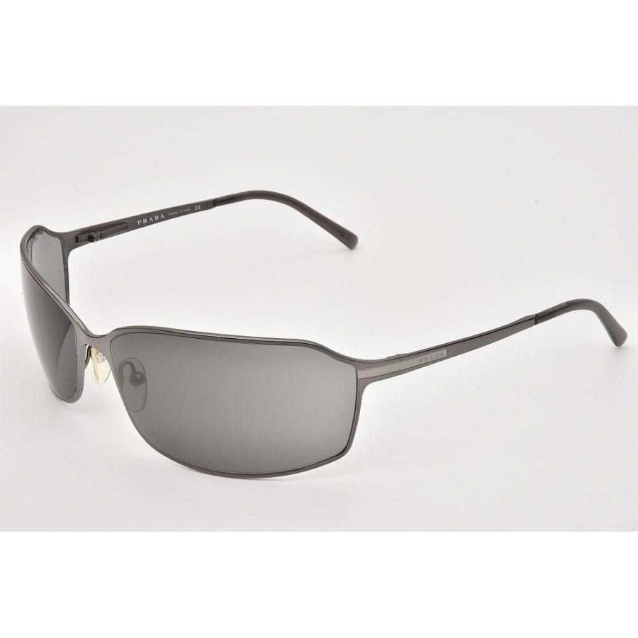 PRADA ラウンドサングラス グレー PRADA（プラダ） ハイカーブサングラス カーブレンズ メタル グレー