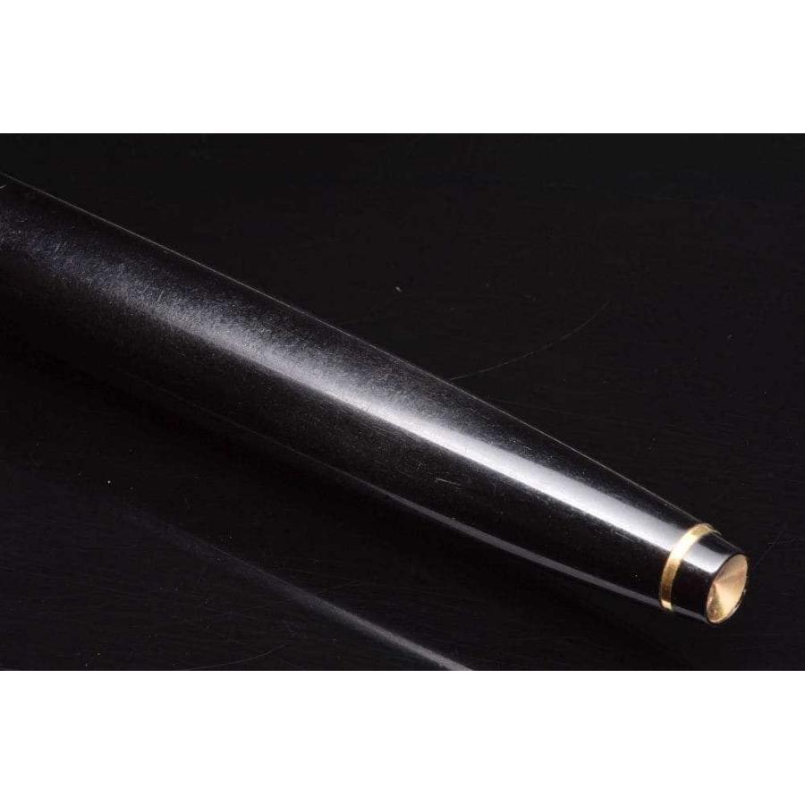 L381　プラチナ万年筆　P-300　ペン先18K 18金　細字 ブラック 筆記未確認　PLATINUM　ネーム刻印あり プラチナ万年筆 プラチナ PLATINUM 万年筆 K18ペン先 SIGN