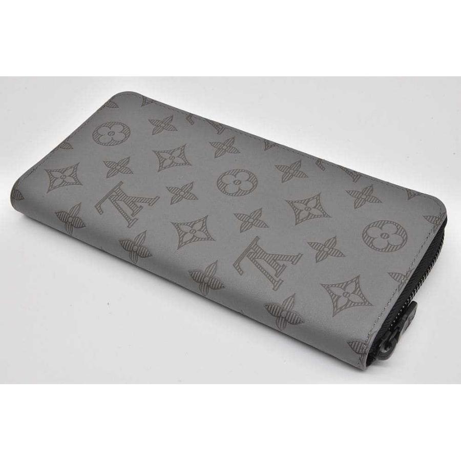ルイヴィトン ジッピーウォレットヴェルティカル グレー系 長財布 ラウンドファスナー モノグラムシャドウ M81384 中古 LOUIS VUITTON（ルイ・ヴィトン） ヴィトン モノグラム シャドウ
