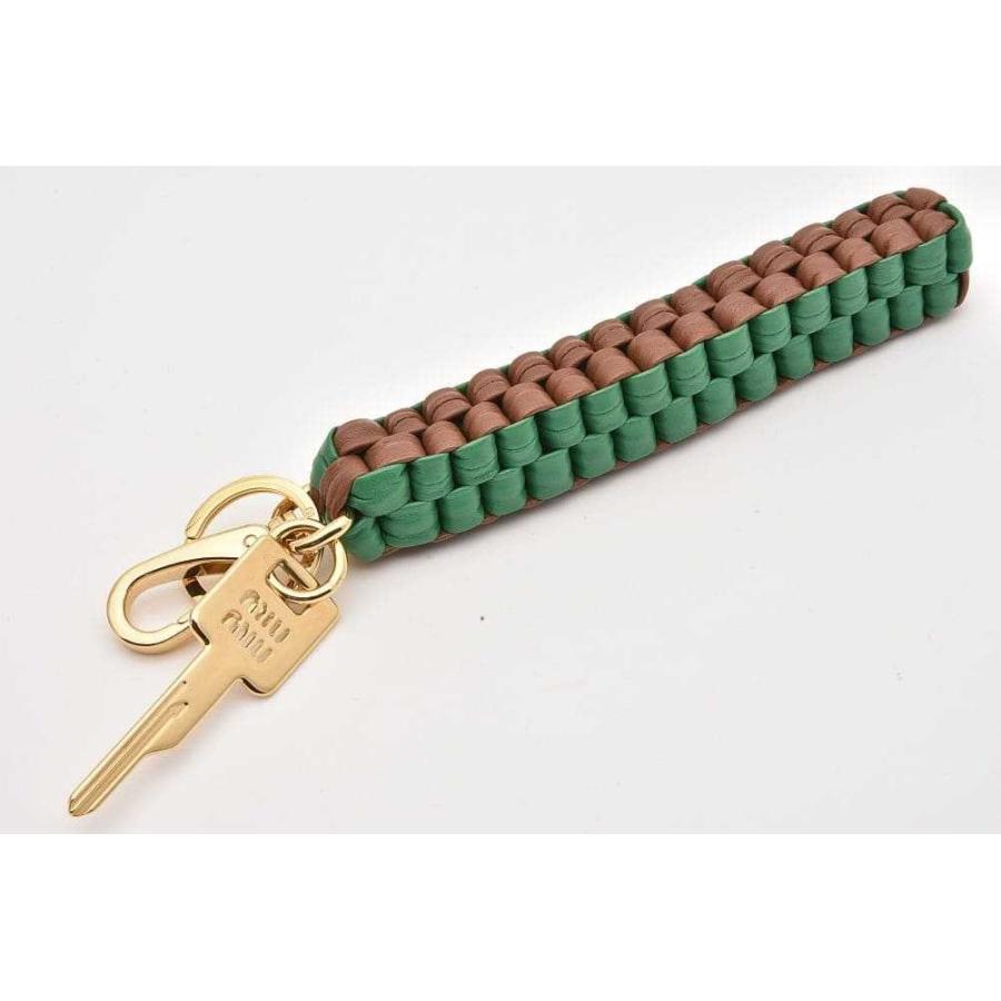 miu miu（ミュウミュウ） レザー トリック キーホルダー キーチェーン