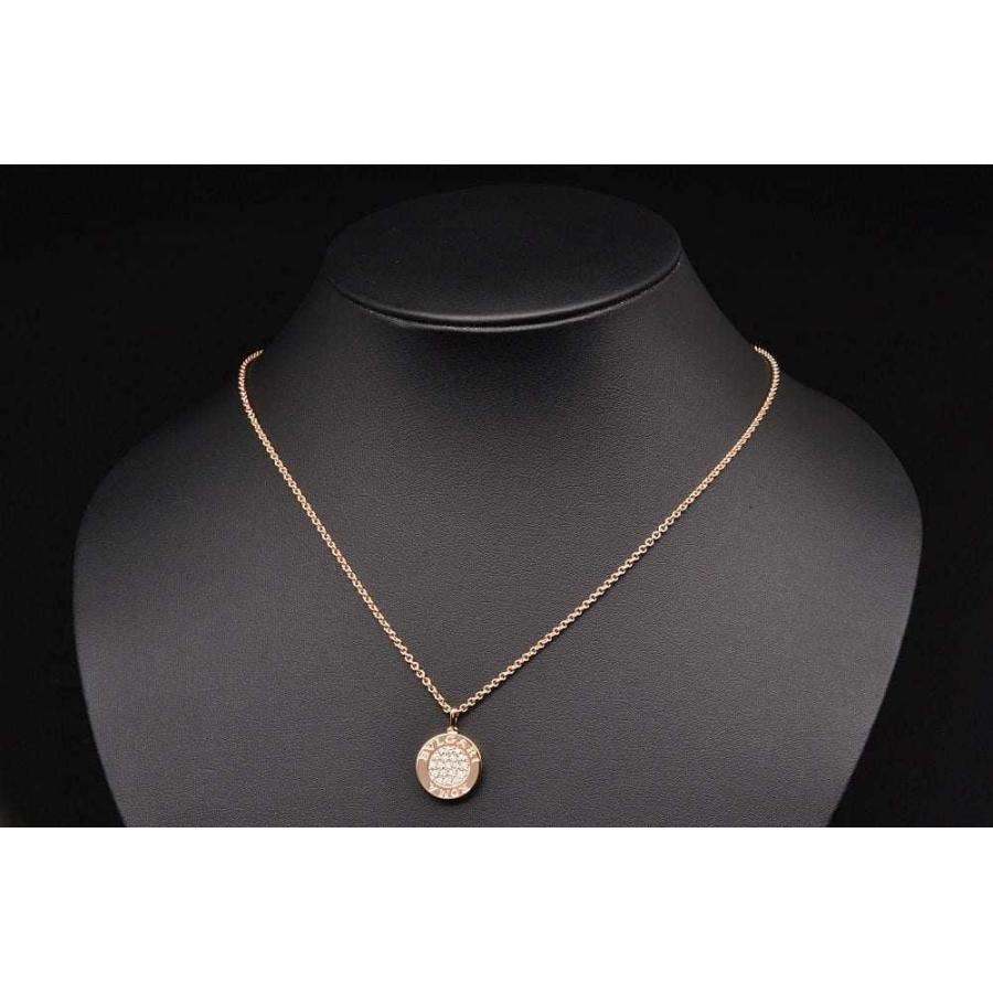 ななちゃん　 ブルガリネックレス 18K ダイヤ×オニキス 正規品 ブルガリ・ブルガリ ブルガリ パヴェダイヤモンド オニキス ブルガリ