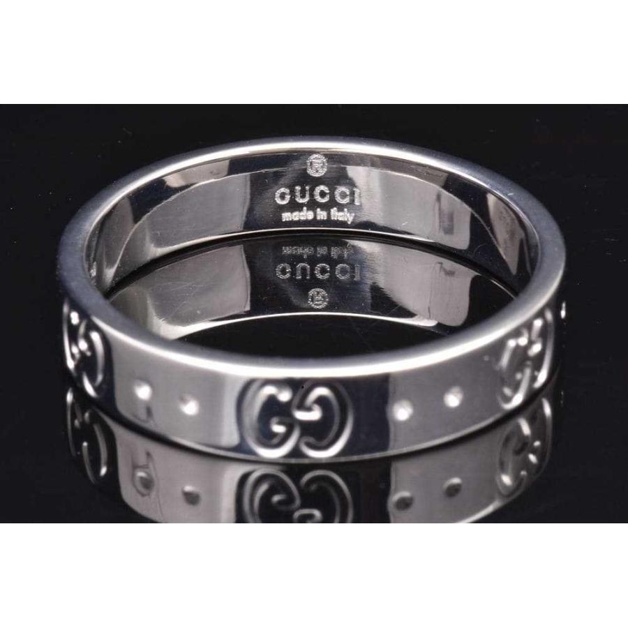 GUCCI（グッチ） アイコン スリムリング インターロッキングG K18WG 