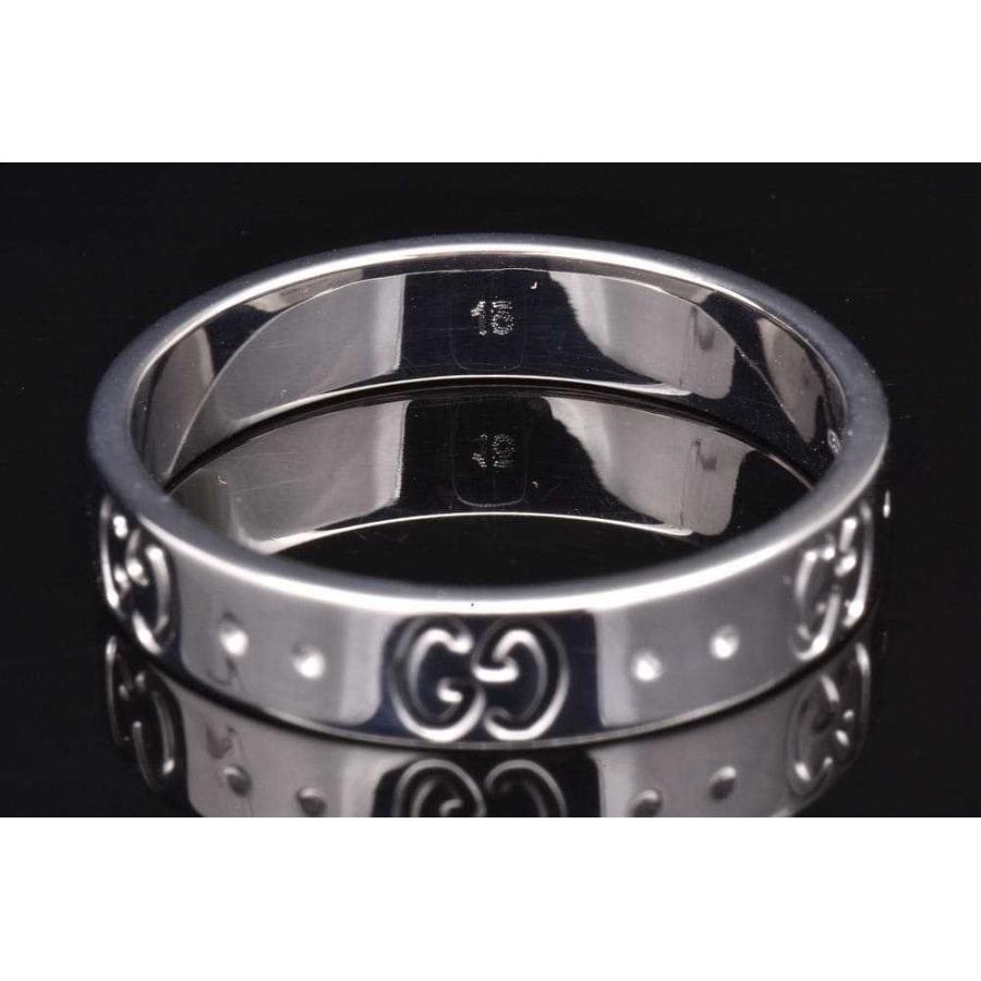 GUCCI（グッチ） アイコン スリムリング インターロッキングG K18WG 