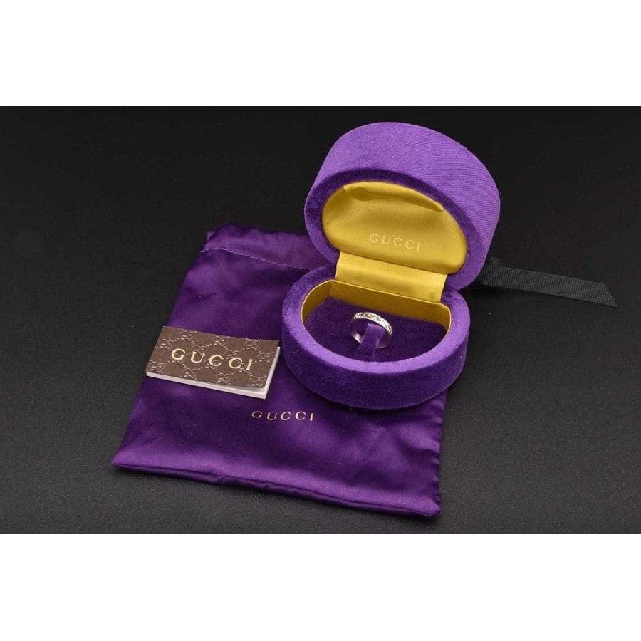 【美品】グッチ リング インターロッキング アイコンリング GG アイコン〕インターロッキングG 18K リング ・18K イエローゴールド