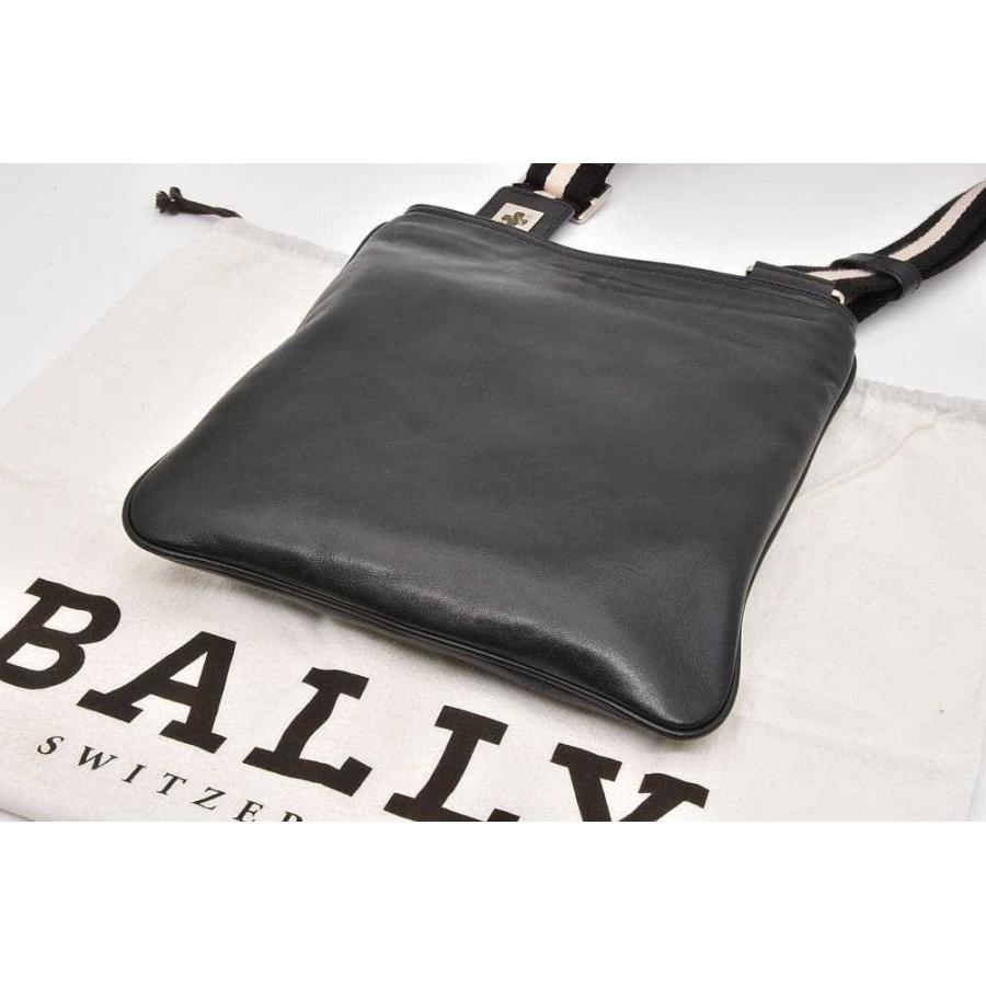バリー BALLY TAISTEN-SM レザー クロスボディバッグ ショルダーバッグ ブラック | Bally | 02
