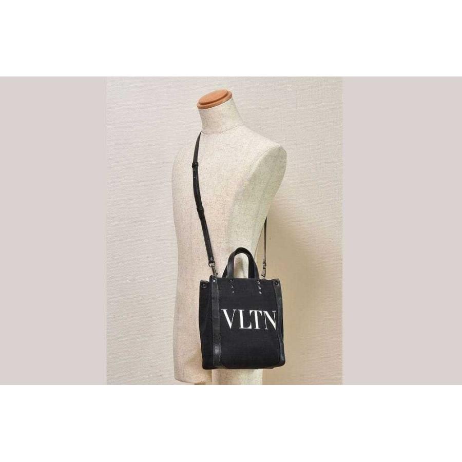 ヴァレンティノ ガラヴァーニ VLTN ショルダーバッグ 2WAY トートバッグ ハンドバッグ キャンバス ブラック 5Y2B0B78PYY | VALENTINO GARAVANI | 02
