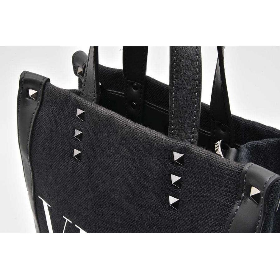 ヴァレンティノ ガラヴァーニ VLTN ショルダーバッグ 2WAY トートバッグ ハンドバッグ キャンバス ブラック 5Y2B0B78PYY | VALENTINO GARAVANI | 03
