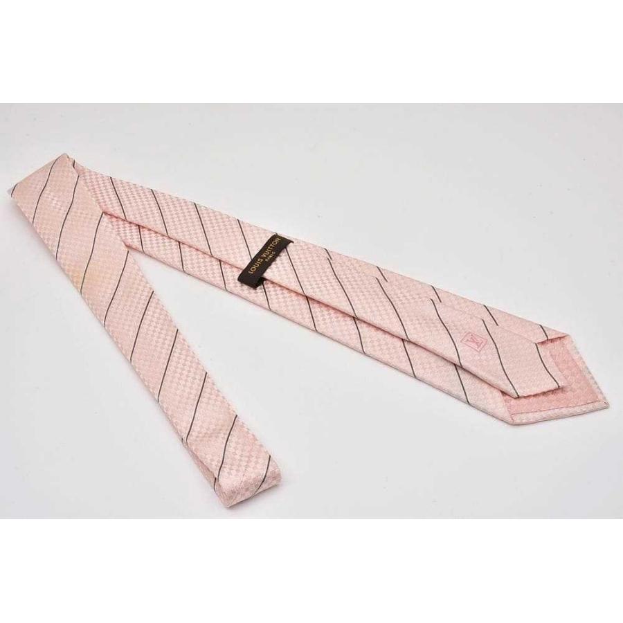 ルイヴィトン メンズ ネクタイ クラヴァット エク ダミエ ストライプ シルバー LOUIS VUITTON（ルイ・ヴィトン） ヴィトン ネクタイ クラヴァット