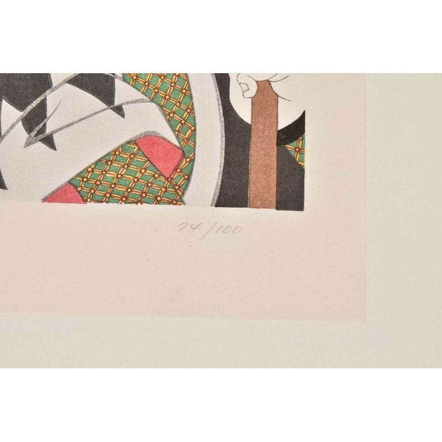UKIYO-E PROJECT KISS 接吻四人衆大首揃 額装あり 浮世絵 手摺木版画